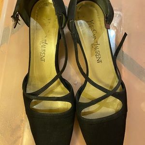 Vintage YSL mid heel elegant shoes 8.5M